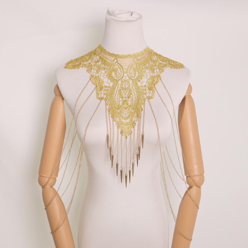 Colar de Franjas Multicamadas  - Body Jewelry Necklace avaliação e preço