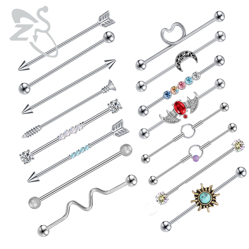 Anel de barra industrial de aç - Body Jewelry Surgical Steel avaliação e preço
