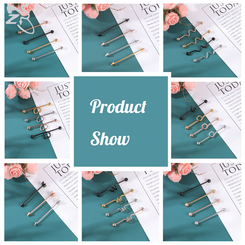 Anel de barra industrial de aç - Body Jewelry Surgical Steel avaliação e preço
