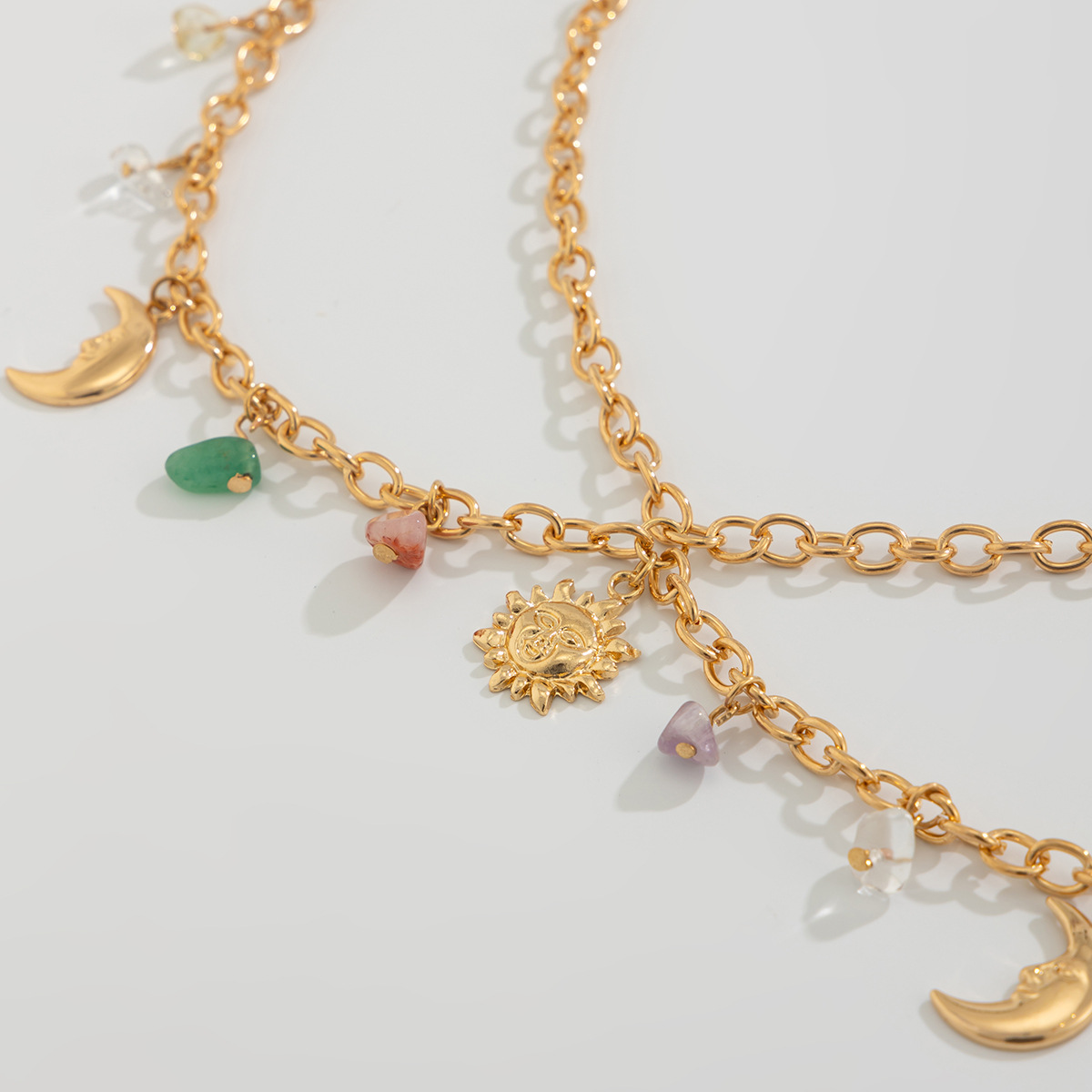 Boho estrela lua sol pingente  - Body Jewelry For You avaliação e preço