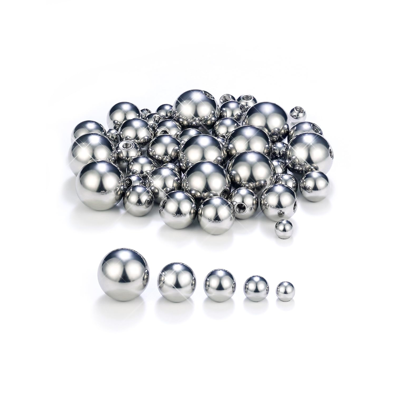 14G 3mm 4mm 5mm 6mm 8mm extern - Body Jewelry Replacement Ball avaliação e preço